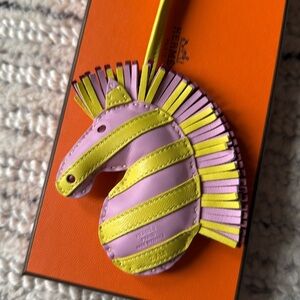 💛NIB Hermes Greegee Savannah Mauve Sylvestre Bag Charm